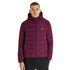 Lyle Scott Branded Burgundy Hooded Puffer Jacket