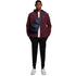 Lyle Scott Branded Burgundy Hooded Short Lightweight Jacket