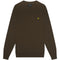 Lyle Scott Cotton Merino Olive Pull Over Jumper