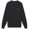 Lyle Scott Cotton Merino Charcoal Marl V Neck Jumper