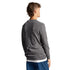 Lyle Scott Cotton Merino Mid Grey Marl V Neck Jumper