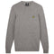 Lyle Scott Crew Neck Lambswool Mid Grey Marl Blend Jumper
