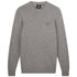 Lyle Scott Crew Neck Lambswool Mid Grey Marl Blend Jumper