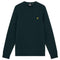Lyle Scott Crew Neck Lambswool Dark Green Blend Jumper