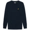Lyle Scott Crew Neck Lambswool Dark Navy Marl Blend Jumper