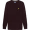 Lyle Scott Crew Neck Lambswool Burgundy Marl Blend Jumper