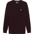 Lyle Scott Crew Neck Lambswool Burgundy Marl Blend Jumper