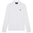 Lyle & Scott Branded Chestogo White Long Sleeve Polo Shirt SP400VOG 626