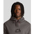 Lyle & Scott Embroidered Logo Gunmetal Pull-over Hoodie ML1918V W635