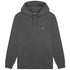 Lyle Scott Branded Charcoal Marl Pull Over Hoodie