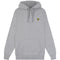 Lyle Scott Branded Mid Grey Marl Pull Over Hoodie