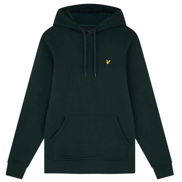 Lyle Scott Branded Dark Green Pull Over Hoodie