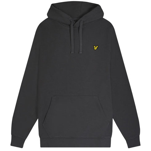 Lyle Scott Branded Gunmetal Pull Over Hoodie