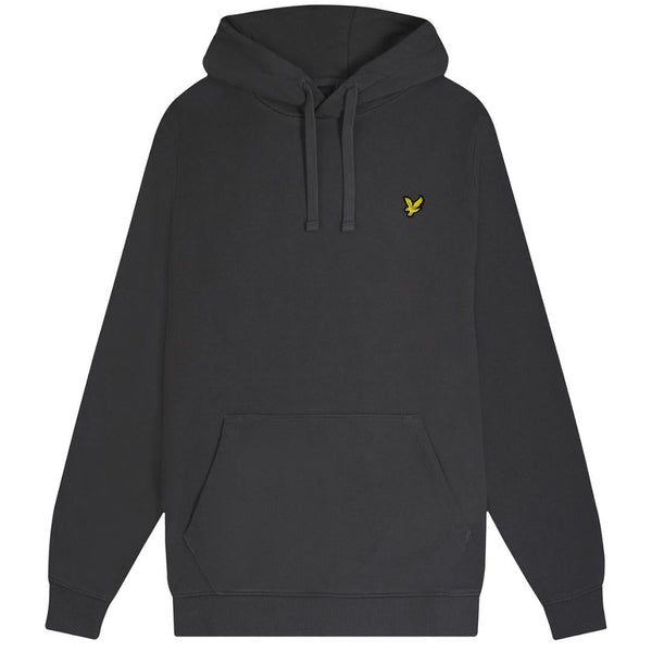 Lyle Scott Branded Gunmetal Pull Over Hoodie