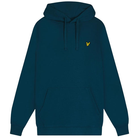 Lyle Scott Branded Apres Navy Pull Over Hoodie