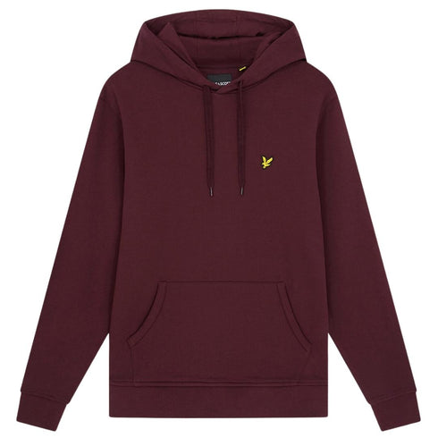 Lyle Scott Branded Burgundy Pull Over Hoodie