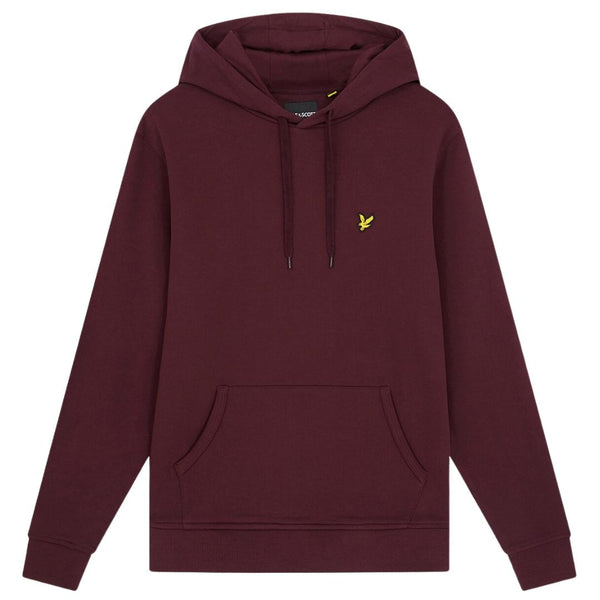 Lyle Scott Branded Burgundy Pull Over Hoodie