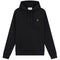 Lyle Scott Branded Jet Black Pull Over Hoodie