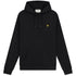 Lyle Scott Branded Jet Black Pull Over Hoodie