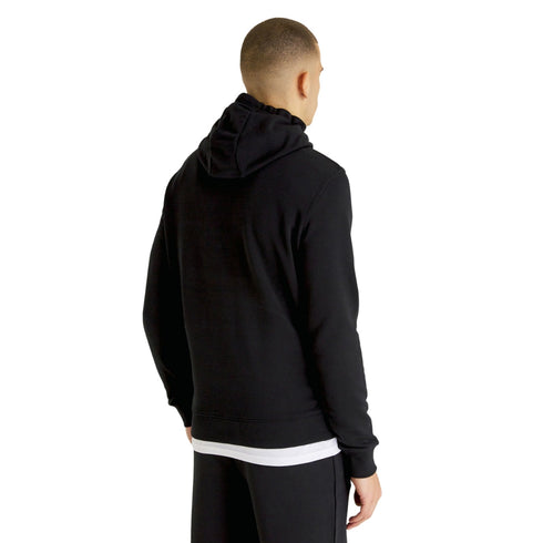 Lyle Scott Branded Jet Black Pull Over Hoodie