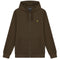 Lyle Scott Branded Olive Zip Up Hoodie