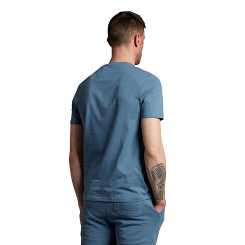 Lyle Scott Branded Slate Blue Pull Over Jumper