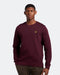 Lyle Scott Branded Burgundy Pull Over Jumper