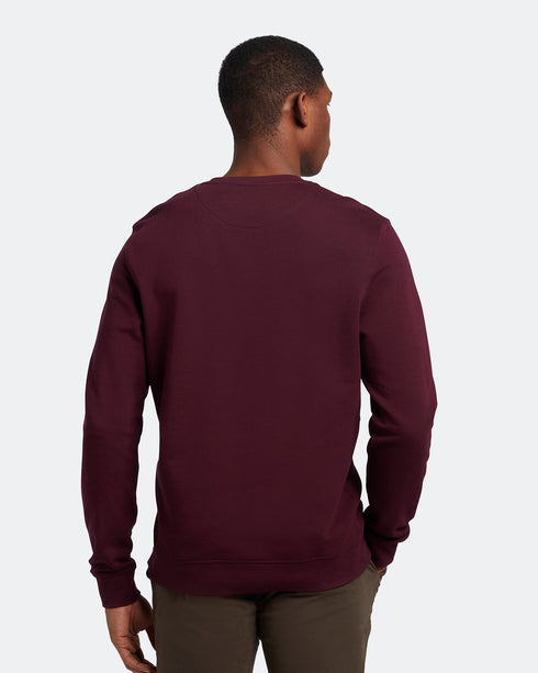 Lyle Scott Branded Burgundy Pull Over Jumper