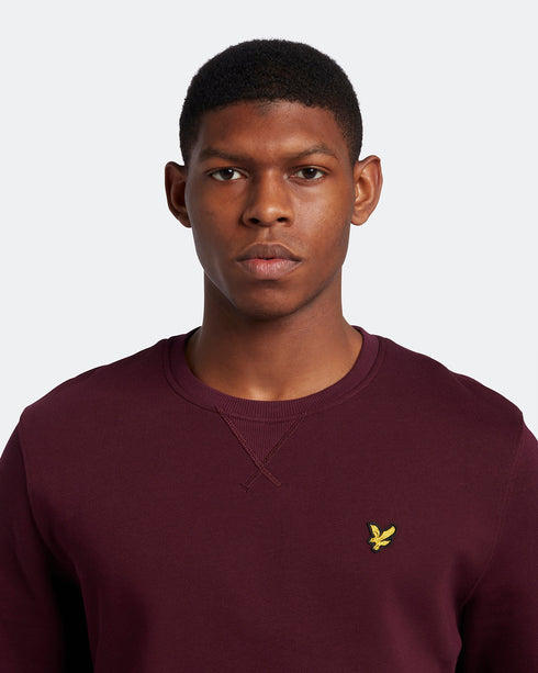 Lyle Scott Branded Burgundy Pull Over Jumper