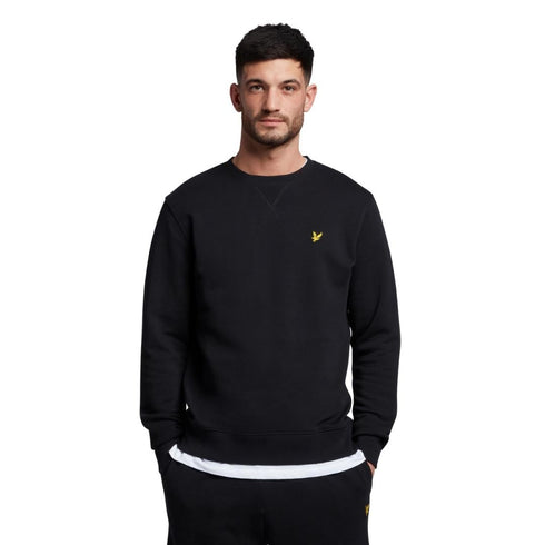 Lyle Scott Branded Black Pull Over Jumper