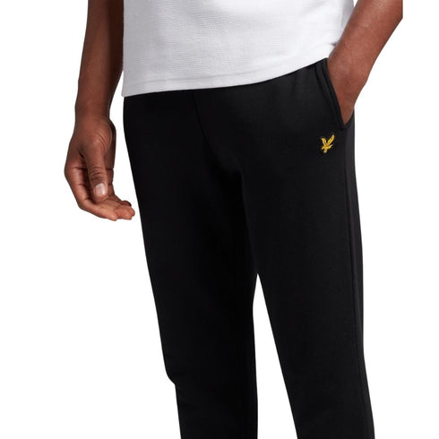 Lyle Scott Brand Logo Jet Black Sweatpants