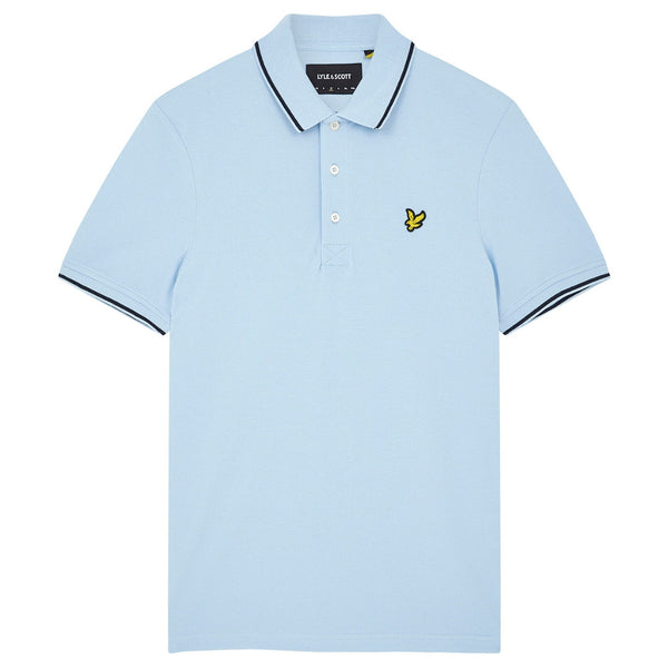 Lyle Scott Branded Chest Logo White Polo Shirt