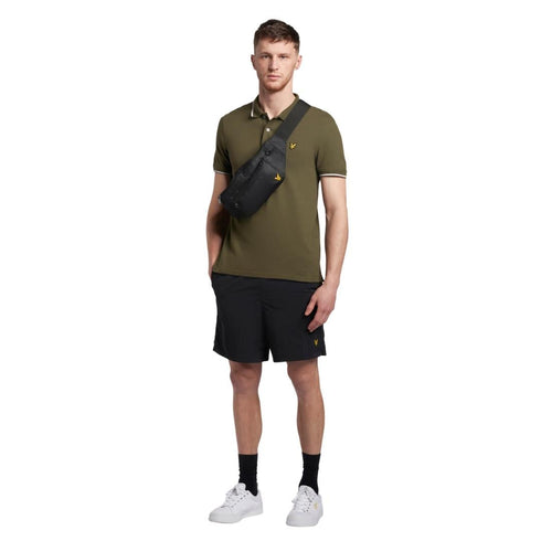 Lyle Scott Tipped Olive Polo Shirt