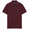 Lyle Scott Tipped Collar Burgundy Polo Shirt
