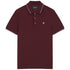 Lyle Scott Tipped Collar Burgundy Polo Shirt