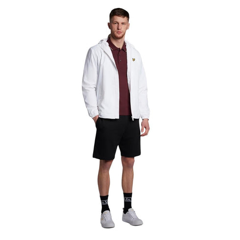 Lyle Scott Tipped Collar Burgundy Polo Shirt