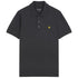 Lyle Scott Branded Chest Logo Charcoal Marl Polo Shirt