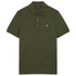 Lyle Scott Branded Chest Logo Olive Polo Shirt