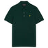 Lyle & Scott Branded Chest Logo Dark Green Polo Shirt SP400VOG W486