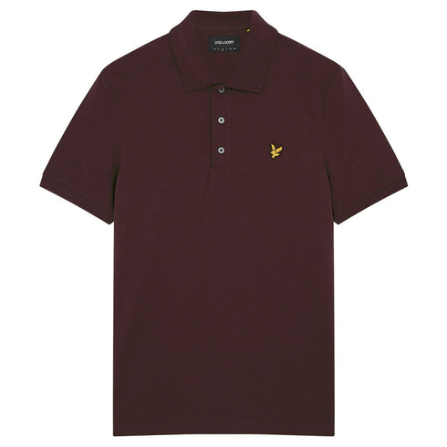 Lyle Scott Branded Chest Logo Sediment Polo Shirt