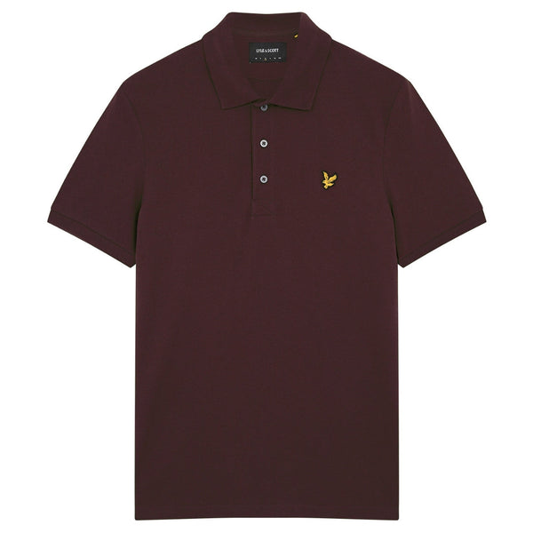 Lyle Scott Branded Chest Logo Sediment Polo Shirt