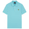 Lyle Scott Branded Chest Logo Alpine Sky Polo Shirt