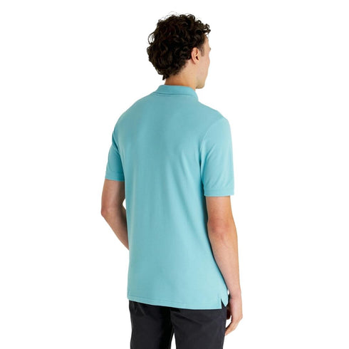 Lyle Scott Branded Chest Logo Alpine Sky Polo Shirt