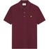 Lyle Scott Branded Chest Logo Burgundy Polo Shirt