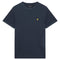 Lyle Scott Milano Trim Waffle Navy Blue T Shirt