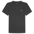 Lyle Scott Branded Chest Logo Charcoal Marl T Shirt