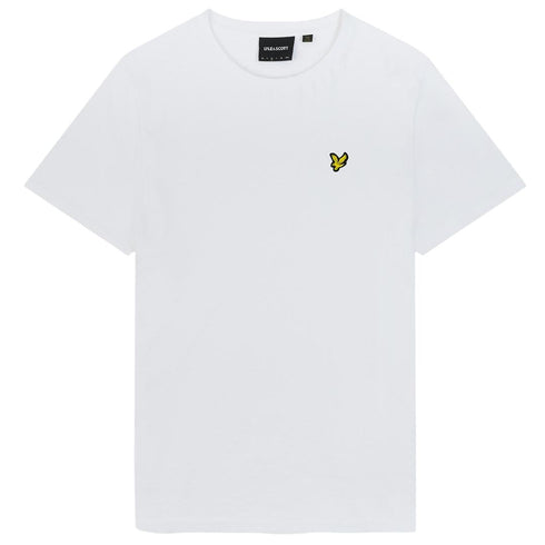 Lyle Scott Branded Chest Logo White T Shirt