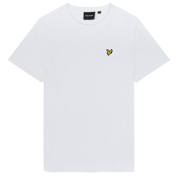 Lyle Scott Branded Chest Logo White T Shirt