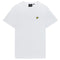 Lyle Scott Branded Chest Logo White T Shirt