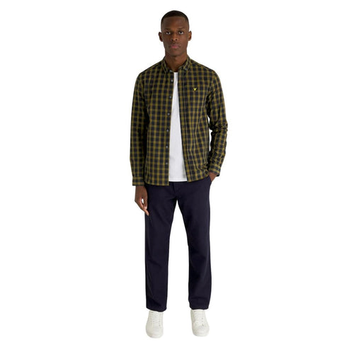 Lyle Scott Branded Chest Logo White T Shirt